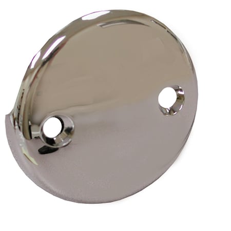 Jones Stephens Chrome Plated Two-Hole Overflow Plate T05011